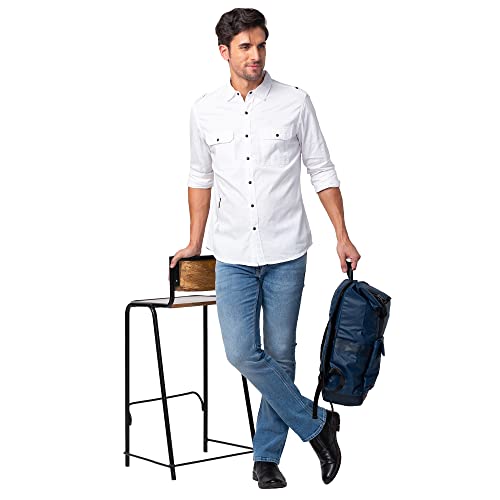 Image of Spykar Men's Rafter Boot Cut Mid-Rise Casual Jeans