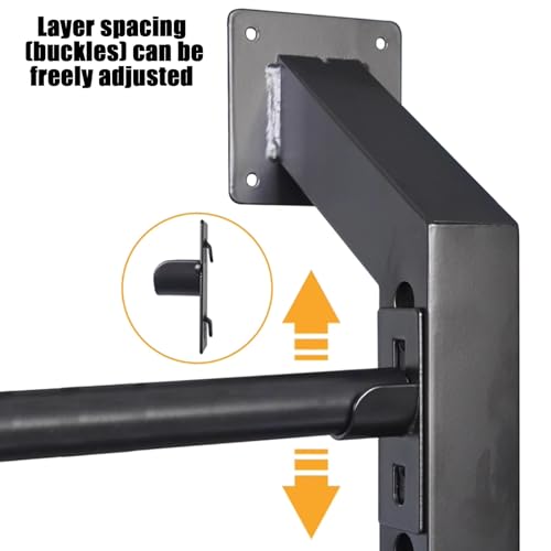 Support de rangement pour rouleau de tissu en métal réglable - 5