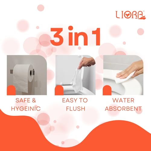 Image of Liora Toilet Paper Roll 10 in 1 3Ply, Total 10 Rolls, Soft tissues | Easy to use | All types of dispenser compatible