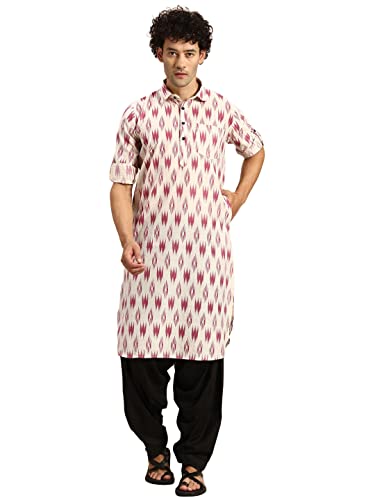 Image of Rajubhai Hargovindas Men's Festive Cotton Pathani Kurta