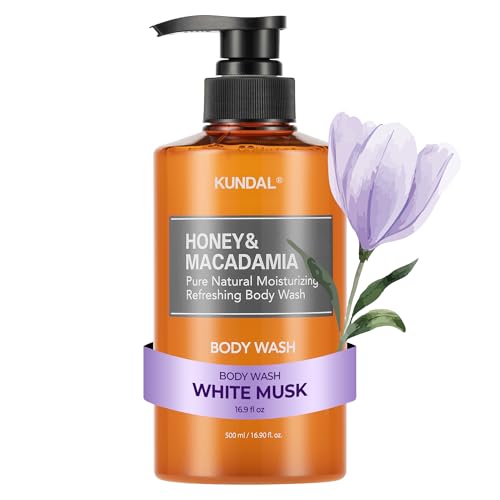 KUNDAL Nature Honey & Macadamia Natural Moisturizing Body Wash Deep Nourishment, Natural Extracts...