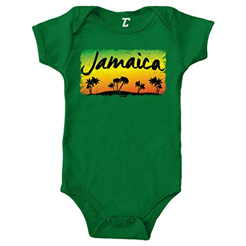 Image of Jamaica Sunset - Jamaican Palm Trees Bodysuit