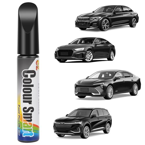 flintronic Car Touch Up Paint Pen 12ml Car Scratch Repair Pen Scratch and Chip Repair for Cars Quick and Easy Solution car-scratch Remover Pens for Vehicles Rim Automotive Scratches (Black)
