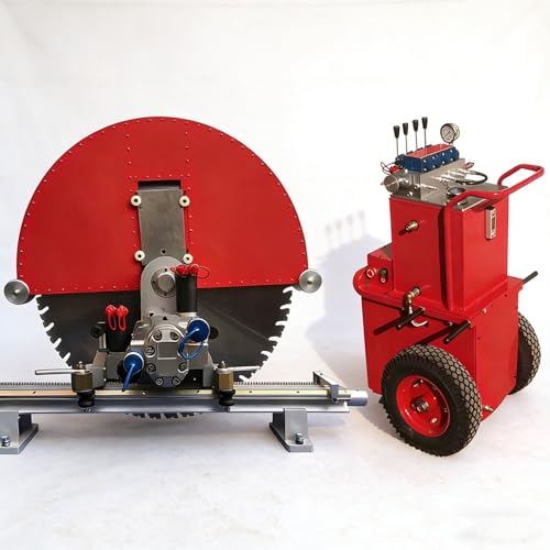 Hydraulic Concrete Wall Cutting Machine with Track Saw Kit, Fully Automatic Electric Wall Saw for Reinforced Concrete, Industrial-Grade Cutting Equipment with Accessories