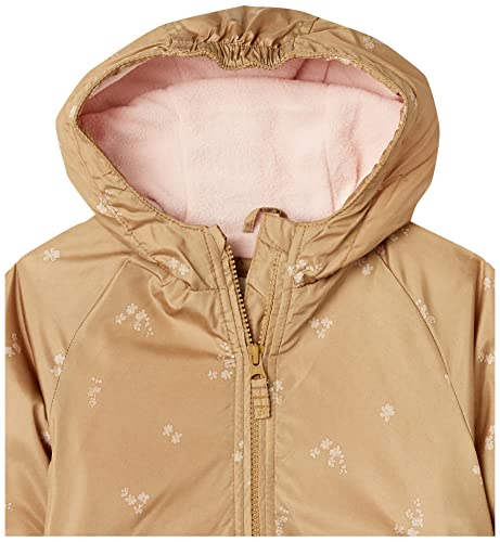 OshKosh B’gosh Baby Girl's Fleece-Lined Jacket, Khaki with Stylish Floral Design2