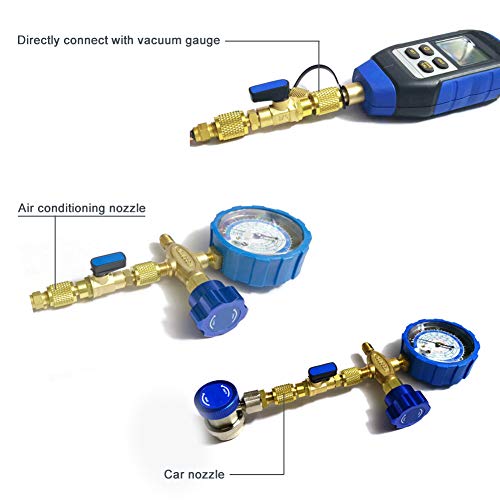 Adaptador de válvula de bola para refrigerante 1/4 pulg Hyuduo miniatura 2