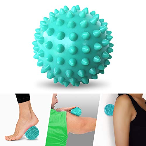 Rolo de massagem, Andoer Rolo de massagem para os pés Bola pontiaguda Bola Fascial Faixa de armazena