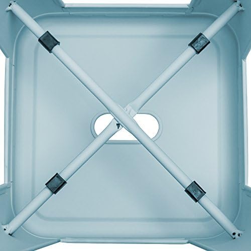 Furmax 30 Inches Metal Bar Stools Bar Height High Backless Stools Indoor Outdoor Stackable Kitchen Stools Set of 4 (Dream Blue)