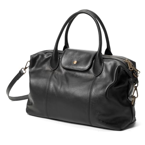 Befen Vintage Bolso Satchel Tote de Cuero para Mujer miniatura 1
