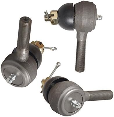 Dr. Accessories Set of 3 Thread Tie Rod End with Grease Fitting Fits for Club Car DS Golf Carts (1976-2008),Ball Joint Kit