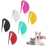 6 PCS Pet Dematting Comb for Cats and Dogs – Cat Grooming Knot Remover Tool – Gentle Pet Hair Cutter and Matted Fur Detangler for Easy Grooming at Home (Steel Blade)