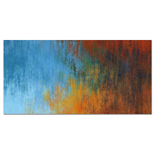 Toile peinture abstraite colorée 60x120 cm sans cadre moderne pour décoration murale de salon