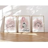 MeinBaby123® I Bilder Kinderzimmer | 3er Set DIN A4 Poster 