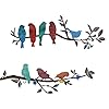 Evjocoh 2 Packs Metal Birds Wall Art Decor, Colorful Metal Birds on The Tree Branch Leaves Wall Decor, Rustic Hanging Bird and Leaf Wall Sculpture Home Decor for Balcony Garden Indoor Outdoor Evjocoh 2 Packs Metal Birds Wall Art Decor, Colorful Metal Birds on The Tree Branch Leaves Wall Decor, Rustic Hanging Bird and Leaf Wall Sculpture Home Decor for Balcony Garden Indoor Outdoor