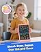 TEKFUN LCD Writing Tablet Doodle Board, 10inch Colorful Drawing Pad for Kids, Mess Free Coloring for Toddlers, Toys Gifts for 3 4 5 6 7 8 Year Old Girls Boys (Pink)