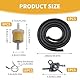 26 Stück Benzinfilter Kit,Kraftstofffilter,Universal 8mm Sprit Filter,Benzinfilter RasenmäHer,mit 8 Stück Filtern,16 Stück Schlauchschellen,1 Ventil,1 Meter Schlauch,für Motorrad, Roller Mofa