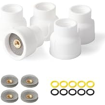 #12 Ceramic 5-Pack White TIG Welding Cups with 3/32" Diffuser