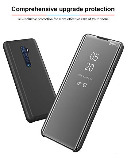 SHIEID Custodia per Oppo Reno 2F Smart Specchio Cover