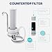 NU Aqua Countertop Water Filter System - 1 Stage w/Chrome Faucet - Over the Counter Top Drinking Water Purifier Filtration & Dispenser for Kitchen Sink - 120-Day Trial - Filtros de Agua para Tomar