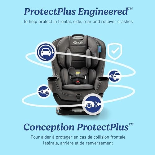 Graco Extend2Fit Convertible Car Seat, 2-in-1 Forward & Rear-Facing Baby Car Seat, 1.8-30 kg (4-65 lb), Titus - 5