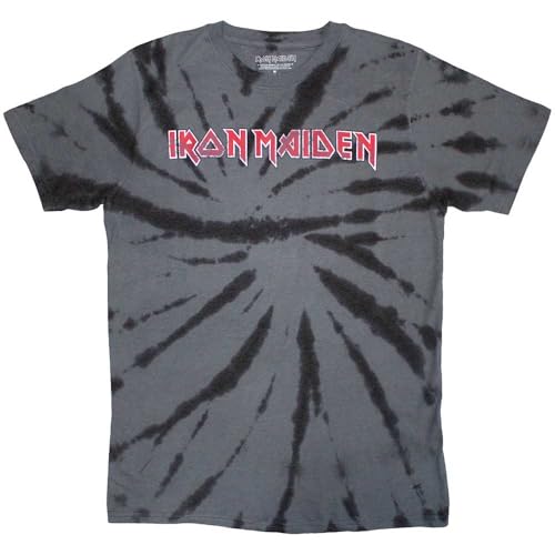 T-shirt Iron Maiden tie-dye en maille de coton robuste et confortable