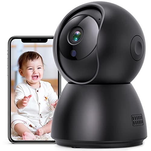 Menggood Indoor Security Camera, 2.5K Cameras For Home Security, 2.4/5Ghz Wifi Smart Pet Camera, Baby Monitor With Two-Way Audio,Night Vision,Motion Detection,Compatible With Alexa & Google Assistant #TOP10