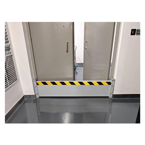 止水板 防水 水害対策 車庫 ガレージ ドア ドア洪水バリアシールド、ガレージホーム屋外用再利用可能な洪水バリア、ドア敷居シールウォーターバリアブロッカーアルミニウム、外側/内側マウント 幅110cm 高さ20cm