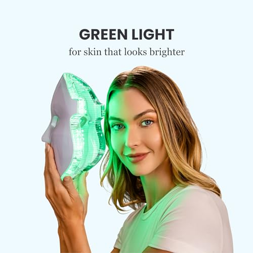 Pure Daily Care Luma Led Skin Therapy Mask-Home Skin Rejuvenation&Anti-Aging Light Therapy-7 Color Led-Facial Skin Care-Skin Tightening-Wrinkles&Fine Lines-Boost Collagen-Inflammation Fighter,1 Count
