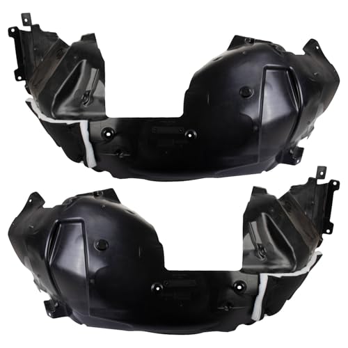 Image of TRQ Front Inner Fender Liner Set Compatible with 2018-2022 Ford Mustang FO1248190 FO1249190