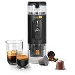 Handpresso - cafetière portable E-Presso+ 21710 | mini cafetiere electrique à batterie haute performance amovible/rechargeable USB | Cafetiere portable de voyage pour capsules expresso ou café moulu