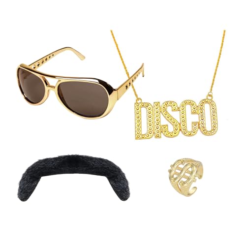 SSKHE 80 pour deguisement disco homme, Rétro accessoires disco, Carnaval tenue accessoire disco