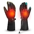ROCKBROS Heated Gloves Electric Rechargeable Battery Thermal Gloves for Men Women Winter Touchscreen Waterproof Warm Glove Liners Cold Weather Gloves for Cycling, Skiing, Snowboarding