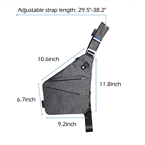 Niid Sling Bags Mens Lightweight Crossbody Chest Casual Daypack Anti-Theft Water Resistant Shoulder Backpack #TOP4