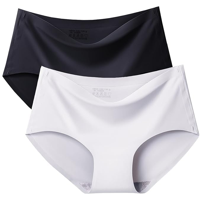 Women's Seamless Lycra Cotton Panty | Underwear | Stretch Briefs Soft Underpants Breathable Ladies Panties (Pack of 2) (Multicolour)-image-37