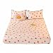 SáBana CáLida De Felpa, Funda De ColchóN, Funda De Cama Gruesa De Invierno, Protector De ColchóN Completamente Rodeado,PinkB-53.1in×78.7in