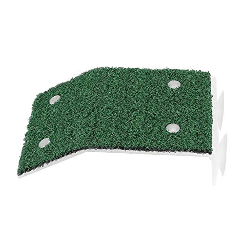 Povxlum Plate- de PèLerinage de Tortue de Pelouse Plate- de PèLerinage de Repos de Tortue, Rampe de Tortue d'herbe de Simulation pour Le RéServoir de Tortue, Reptile M