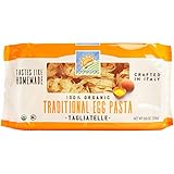 Bionaturae Egg Tagliatelle Durum Semolina Pasta | Durum Semolina Egg Tagliatelle | Kosher | USDA Certified Organic | Made In Italy | 8.8 oz