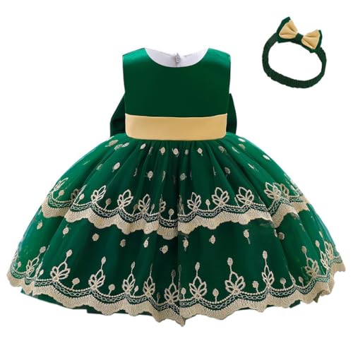 Vestido elegante de Navidad para niñas con diadema de regalo para fiestas