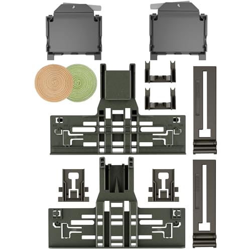 Upgraded WPW10546503 W10546503 Dishwasher Upper Rack Adjuster Parts & W10195372 W10195373 Dishwasher Rack Adjuster Housing for Kitchen-aid Kenmore Dishwasher KDTE334GPS0 KDFE104HPS0 Top Rack Adjuster