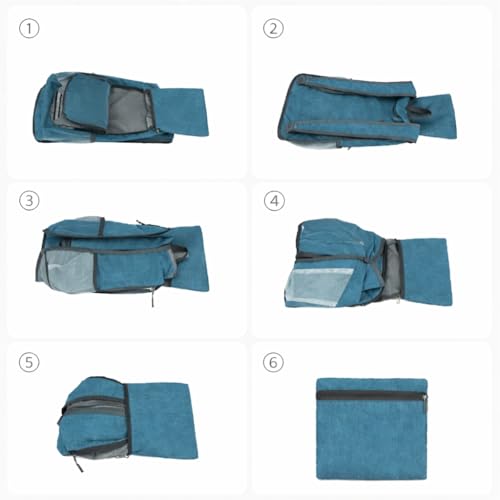 Mochila Plegable Ligera Resistente al Agua Verde miniatura 6