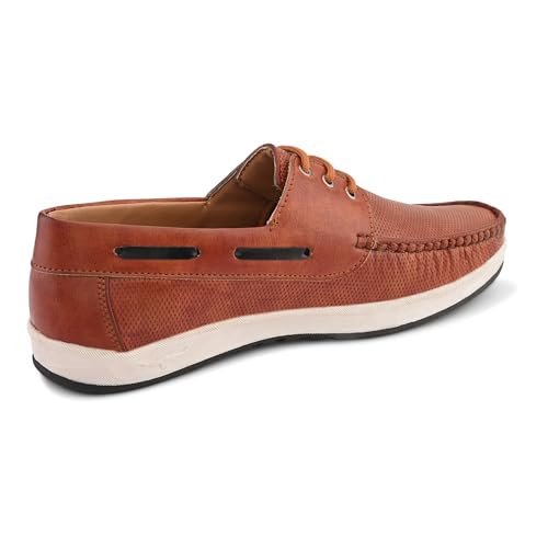 Image of Centrino Driving Loafers for Man | Shoes for Men Stylish | Casual Slip-On Moccasins | Cushioned Insole | Lightweight Comfortable Mens Loafer Shoes | Hand-Stitched Design | Slip On Shoes for Man Outings (9494)