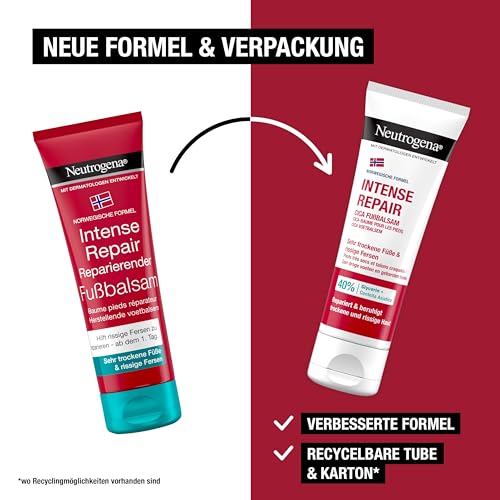 Neutrogena Norwegische Formel Intense Repair, Fußpflege Salbe für Füße mit Glycerin & Panthenol für rissige, raue & trockene Füße (3 x 50 ml) – Bild 6