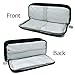 allydrew Large Capacity Pencil Case, 3 Compartment Pencil Pouch for Stationery Pens, Black