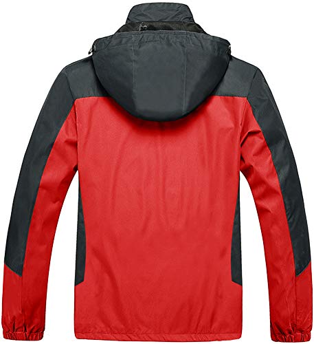 TACVASEN lichte, waterdichte outdoorjas voor heren met afneembare capuchon - Image 4