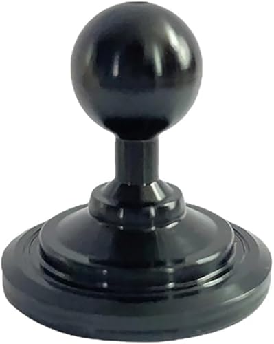 NovelGoal Base de montaje redonda de aleación de aluminio con cabeza de bola de 0.669 in para montaje magnético en coche Soporte para teléfono móvil
