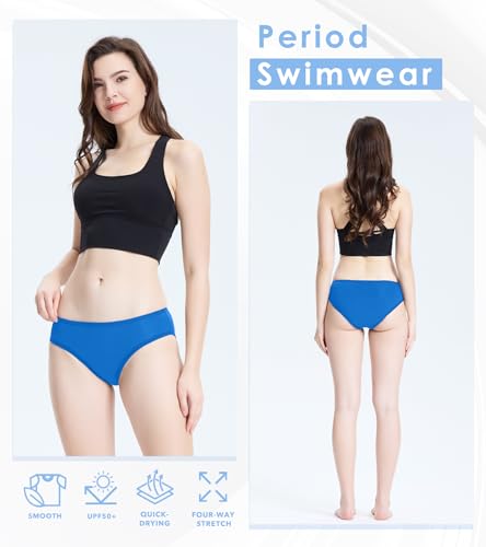 Image of Period Swim Bottoms Leakproof Period Swimwear for Women and Teens Menstrual Swimwear Period Underwear for Swimming