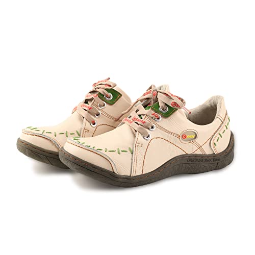 Chaussures rétro pour femme avec design cousu main loisirs et mode