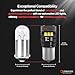 Nakamichi BA9S T4W Car LED Light Bulb BA9 1895 1891 53 57 47830 64111 3893, 12-SMD Extremely Bright Interior Dome Map License Plate Glove Box Panel Reading Replacement Light (Xenon White, Pack of 2)