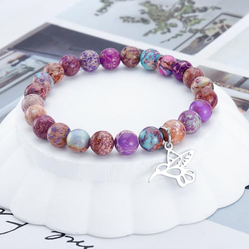 ARHTF Hummingbird Bracelet - Charm Jewelry with Inspirational Quote2