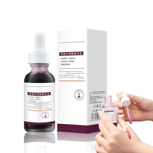 Serum Facial,Sérum con Ácidos de Frutas 30ml,Hidratación Profunda,Exfoliación Suave,Afina el Grano de la Piel,Para un Cutis Más Uniforme,Para Piel Mixta a Grasa